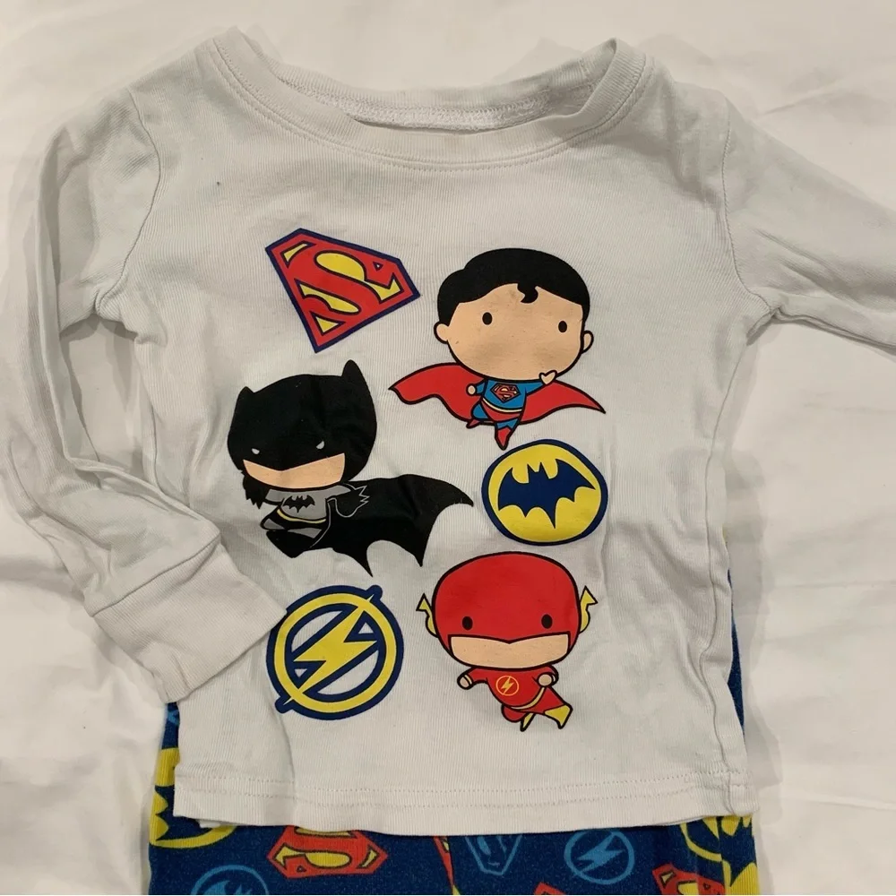 Justice League America Baby Boy Superhero Pajama - 18-24 Months